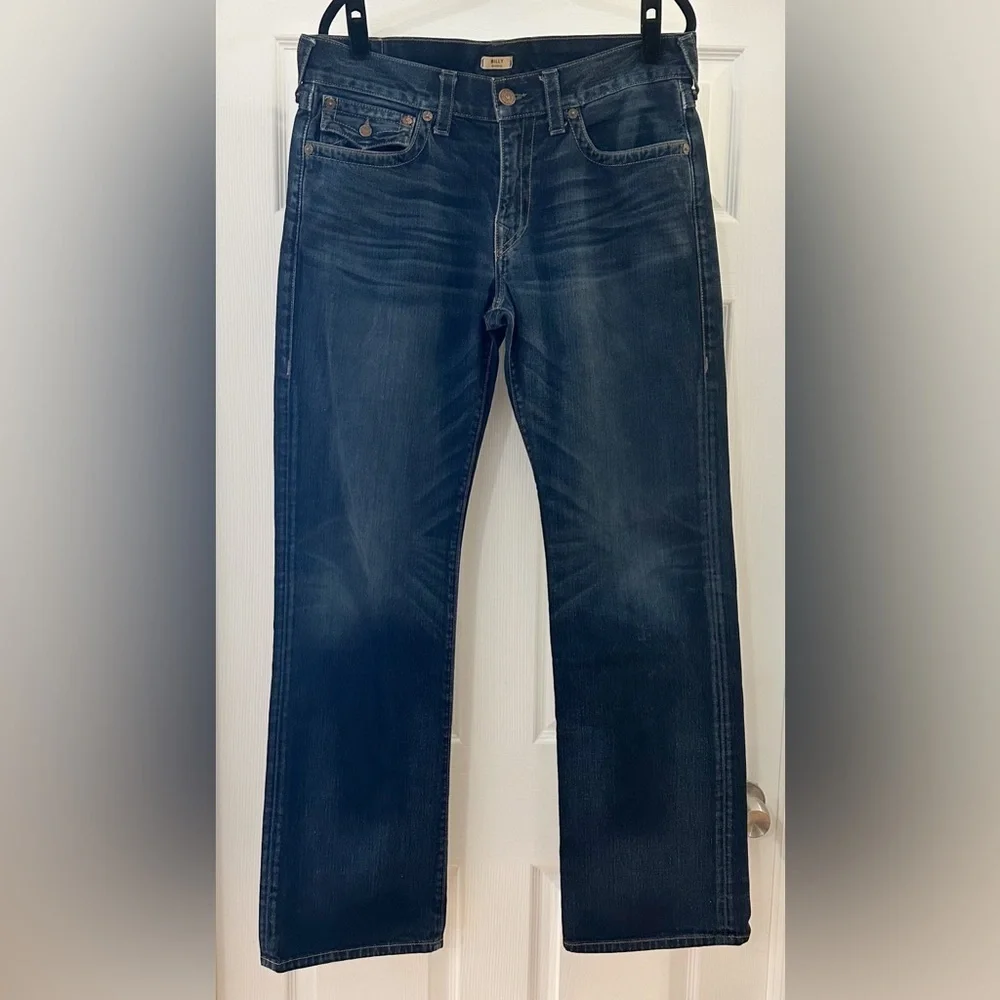 True Religion Billy With Flap Bootcut Jeans Blue Vintage sz 34